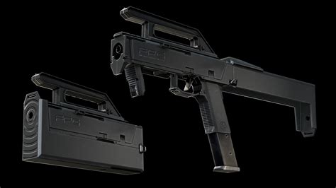 Artstation Magpul Fmg9 Unwrapped 3d Model Resources