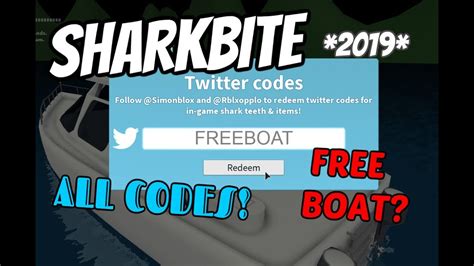 New Sharkbite Codes All Working Roblox Youtube
