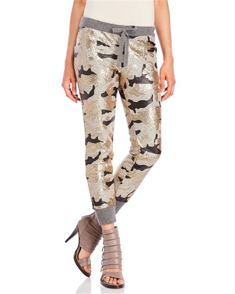 Lyst Manila Grace Sequin Camouflage Drawstring Pants