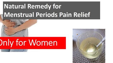Natural Remedy For Periods Stomach Pain Youtube