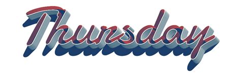 Thursday Logo Logodix