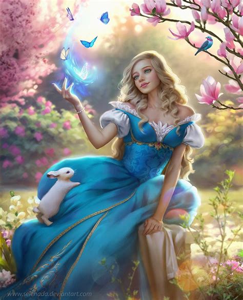 May In Garden By Selenada On Deviantart Fantasy Art Women Disney