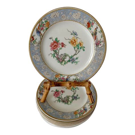 Vintage English Floral Dessert Plates Set Of 8 Chairish