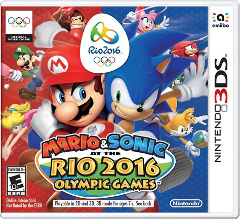 Mario And Sonic At The Rio Olympic Games Nintendo Ds Gamestop