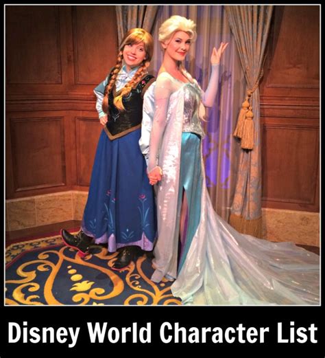 Walt Disney World Character List And Information