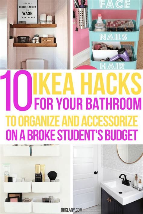 It'll fit under just about any. IKEA Bathroom Hacks and Organization Ideas to Save You Lots of Money | Bathroom hacks, Ikea ...