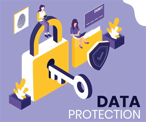 Data Protection Isometric Artwork Concept 517593 Vector Art At Vecteezy