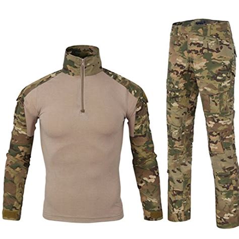 Buy Hjlyqxq Mens Shirt And Pants Multicam Army Camo Hunting Airsoft