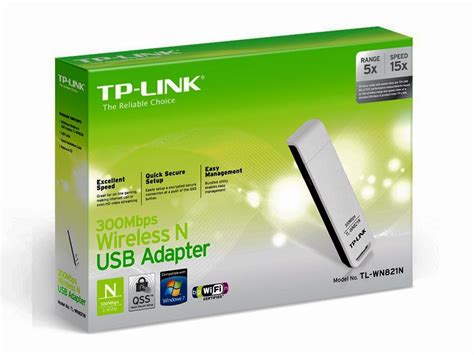 Wireless modes ad hoc/ infrastructure. TP-Link TL-WN821N Wireless N300 USB Adapter TL-WN821N ...