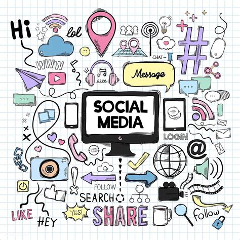 Vector Set Of Social Media Icons Free Image By Cool