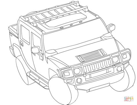 Hummer H3 Coloring Page Free Printable Coloring Pages