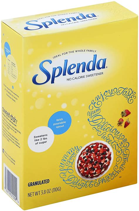 Splenda No Calorie Sweetener Granulated Sugar Substitute 38 Ounce Box