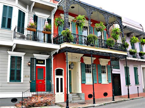 Creole Townhomes In New Orleans French Quarter New Orleans French