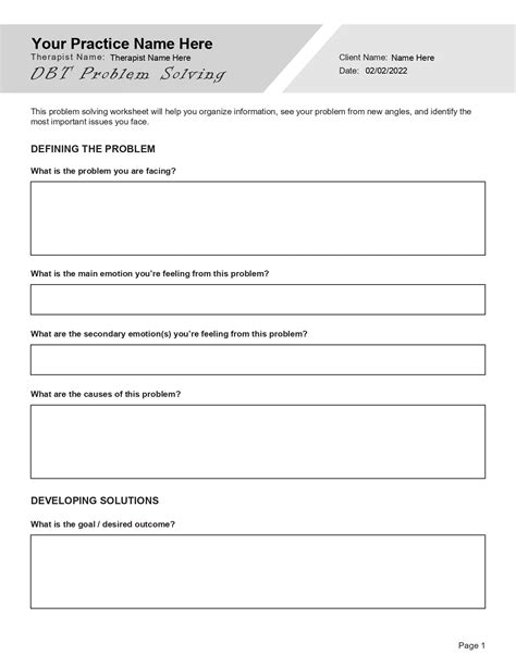 Free Printable Problem Solving Worksheets For 6th Grade

