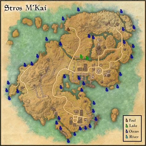 The Elder Scrolls Online Fishing Maps Daggerfall Covenant Teso Guides
