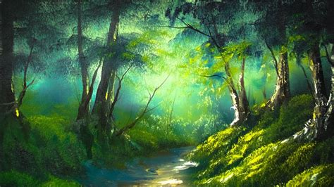 Forest Light Oil Painting Paintings By Justin Youtube