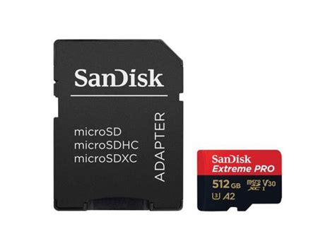 Sandisk Extreme Pro Uhs I 512 Gb Memory Card Microsdxc Class 10 Sdsqxcz