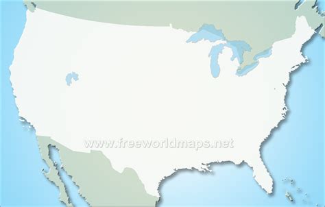Blank World Map With States
