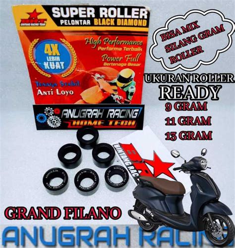 Roller Racing Brt 9 Gram 11 Gram 13 Gram Yamaha Grand Filano Fazzio Gear 125 Freego Mio M3 Mio S