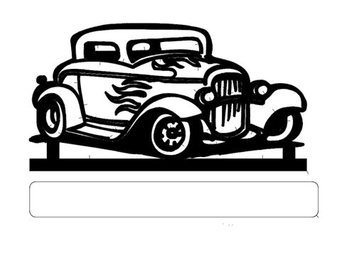 Old Car Template Free Dxf Vectors File Free Download Vectors File