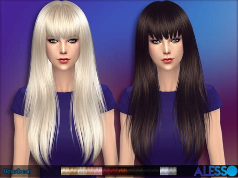 The Sims Resource Anto Heartbeat Hair