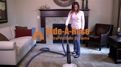 If you're tired of carrying the hose for your central vacuum and storing it then this is the solution for you. Hide-A-Hose Central Vacuum Hose System Demonstration - YouTube