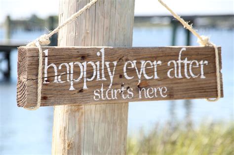 Happily Ever After Starts Herereclaimed Wood Wedding Sign Etsy