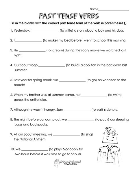 Best Images Of Verb Tenses Worksheets Irregular Past Tense Verb Worksheet English Verb