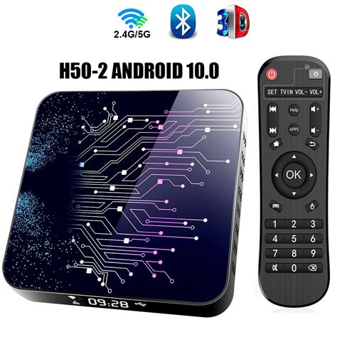 H50 2 Android Tv Box Android 10 4gb 32gb 64gb 4k H 265 Media Player 3d