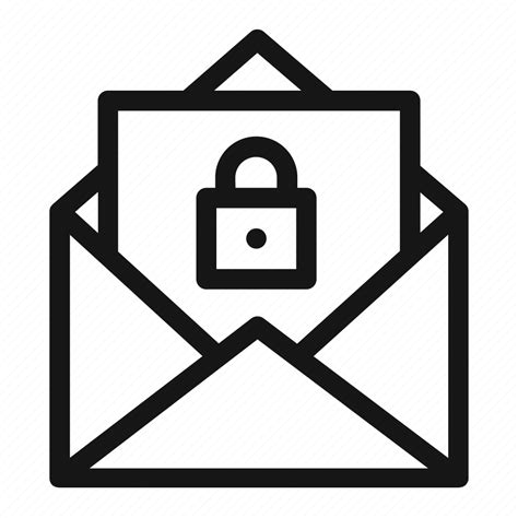 Email Encrypted Mail Message Open Secure Security Icon Download