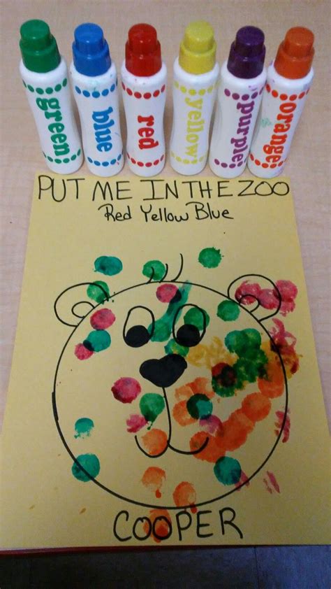 You can set up a million and one different activities with dot stickers. Put me in the zoo Dr. suess craft for toddler's with dot ...