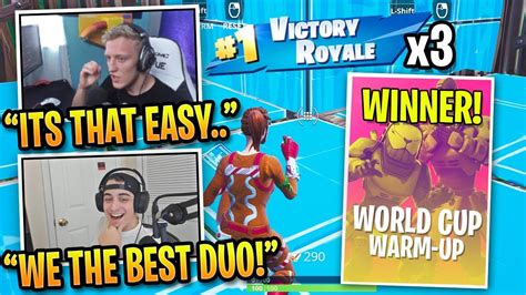 Tfue And Cloak Win 3 Games In World Cup Warm Up Finals Youtube