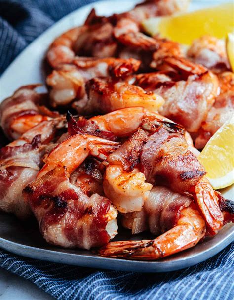 Grilled Bacon Wrapped Shrimp Quick And Easy Pinch And Swirl