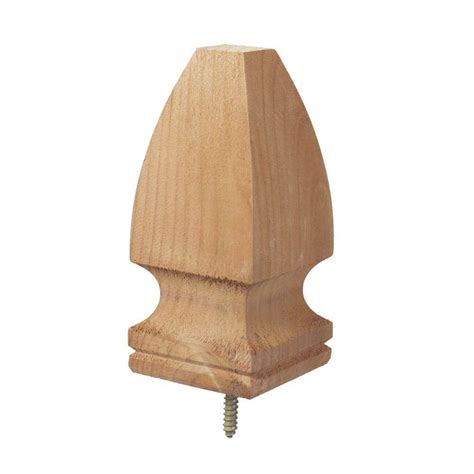 Prowood 4 In X 4 In Gothic Wood Post Cap Finial 6 Pack 189296 The