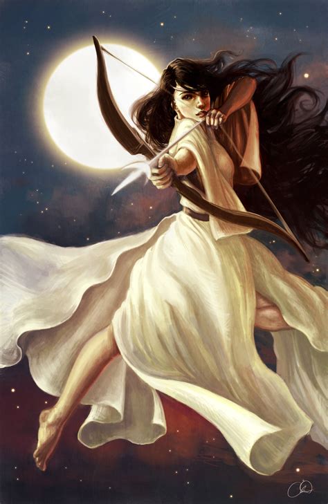 Diana Goddess Of The Hunt And Moon