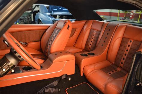 68 Camaro Blue With Orange And Black Interior This Interior Was Of