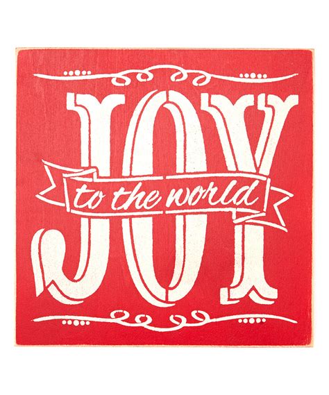Joy To The World Wall Sign Zulily