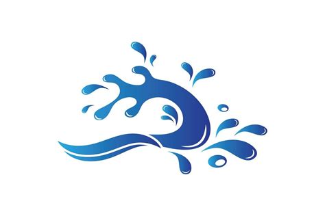 Water Splash Logo Icon Illustration Design Graphic By Juliochaniago55