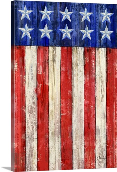 All American Flag Vertical I Wall Art Canvas Prints Framed Prints