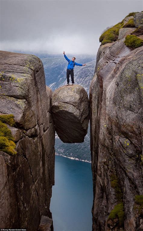 Hiking Heaven Cliffs In Norway Part Ii Kjeragbolten Boulder Reckon
