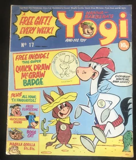Hanna Barberas Yogi And His Toy Comic No 17 1972 Very Rare Uk Comic
