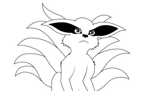 Nine Tailed Fox Coloring Pages Free Printable And Easy
