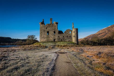 The Ruins Of A Scottish Castle Which Was Struck By Lightning And