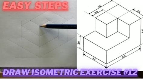 How To Draw Isometric Projections Technical Drawing Exercise 12