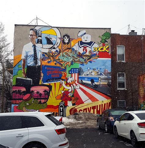 Cineblogywood Street Art à Montréal La Pop Culture En Un Graff