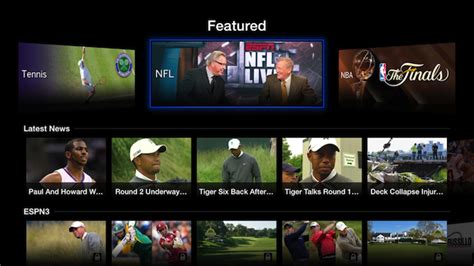 Watchespn Now Available On Apple Tv Espn Front Row