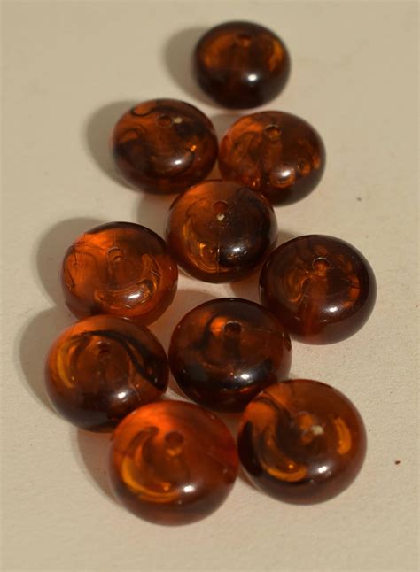 Beads African Moroccan Amber Color Resin Round Vintage Beads Jewelry Necklace Resin Beads