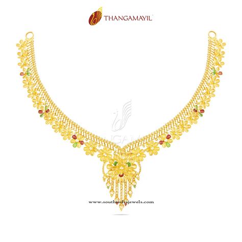 Beautiful Gold Necklace From Thangamayil Jewellery South India Jewels