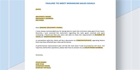 Now things are getting better and i'm ready to give my full. Warning Letter for Failure to Meet Minimum Sales Goals - Assignment Point