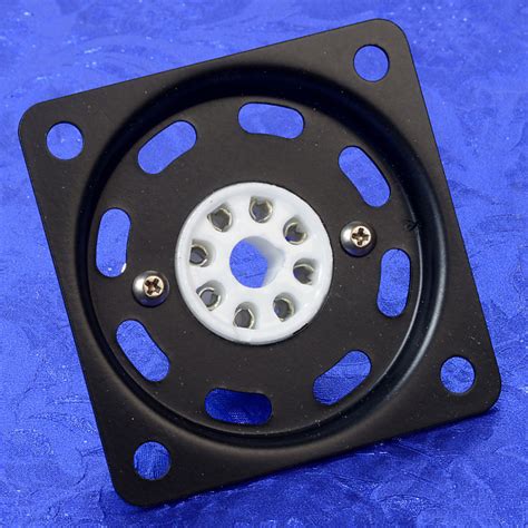 Ventilated Steel Mounting Plate With 8 Pin Octal Tube Socket Reverb